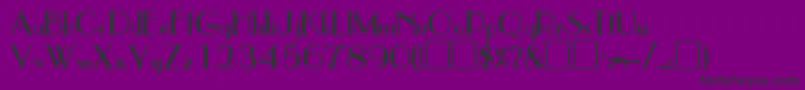 フォントJetsetsskBold – 紫の背景に黒い文字