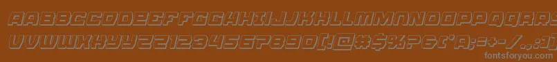 More about Olympiccarrier3Dital Font Olympiccarrier3Dital Font – Gray Fonts on Brown Background