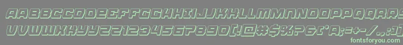 More about Olympiccarrier3Dital Font Olympiccarrier3Dital Font – Green Fonts on Gray Background