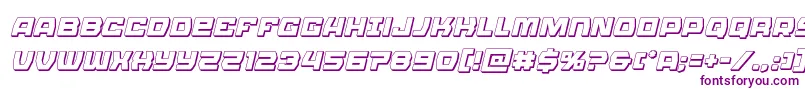 Olympiccarrier3Dital Font – Purple Fonts on White Background