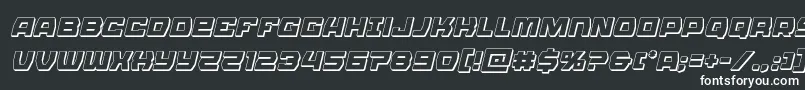 Olympiccarrier3Dital Font – White Fonts on Black Background