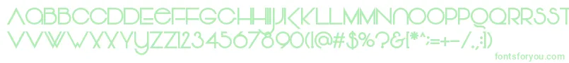 Vonique64Bold Font – Green Fonts on White Background