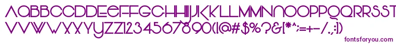 Шрифт Vonique64Bold – фиолетовые шрифты на белом фоне