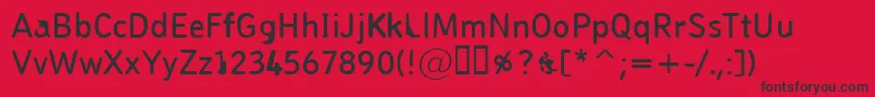 Шрифт Pungen – чёрные шрифты на красном фоне