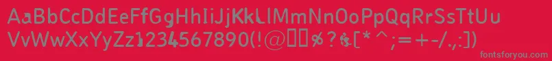 Шрифт Pungen – серые шрифты на красном фоне