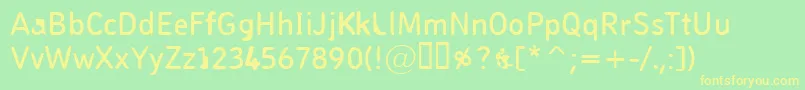 More about Pungen Font Pungen Font – Yellow Fonts on Green Background