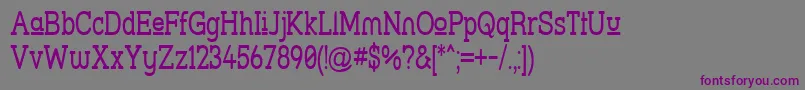 Strslupn Font – Purple Fonts on Gray Background