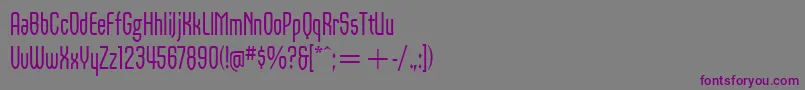 OrbonRegularItcTt Font – Purple Fonts on Gray Background