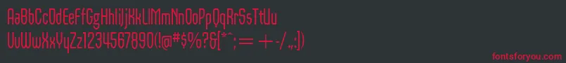 OrbonRegularItcTt Font – Red Fonts on Black Background