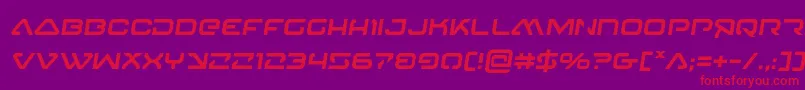 4114blasterv2semital Font – Red Fonts on Purple Background