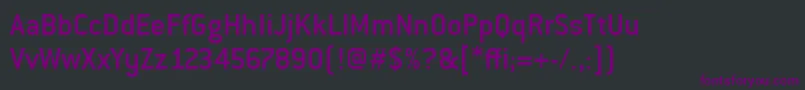 Шрифт ConduitmditcTtMedium – фиолетовые шрифты на чёрном фоне