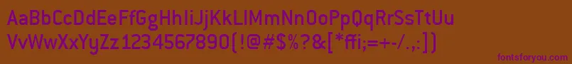 Шрифт ConduitmditcTtMedium – фиолетовые шрифты на коричневом фоне