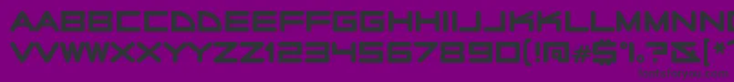 RadiostarsRegular Font – Black Fonts on Purple Background