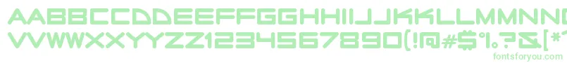 RadiostarsRegular Font – Green Fonts on White Background