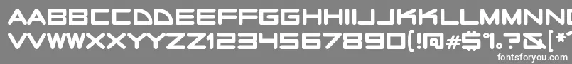 RadiostarsRegular Font – White Fonts on Gray Background