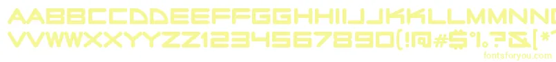 RadiostarsRegular Font – Yellow Fonts on White Background