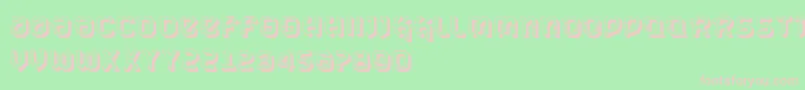 VtksUrbanTime3D Font – Pink Fonts on Green Background