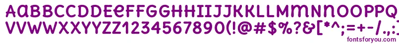 DeliusunicaseBold Font – Purple Fonts on White Background