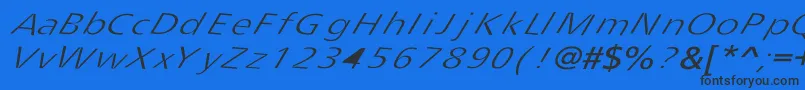 Tripping Font – Black Fonts on Blue Background