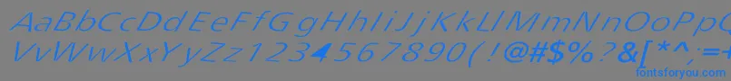 Tripping Font – Blue Fonts on Gray Background