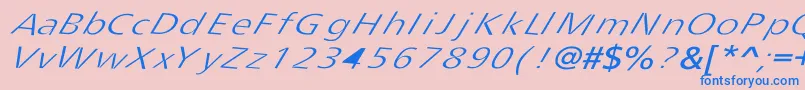 Tripping Font – Blue Fonts on Pink Background