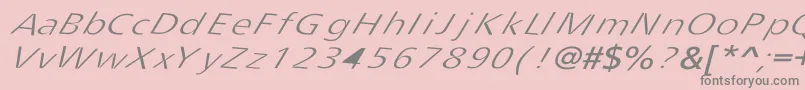 Tripping Font – Gray Fonts on Pink Background