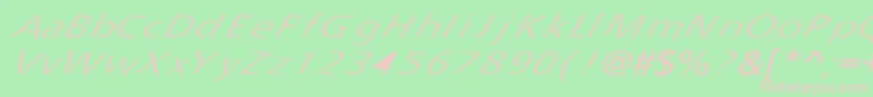 Tripping Font – Pink Fonts on Green Background