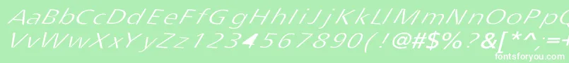フォントTripping – 緑の背景に白い文字