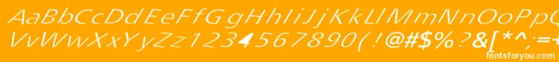 Tripping Font – White Fonts on Orange Background