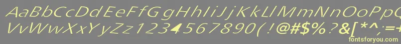 Tripping Font – Yellow Fonts on Gray Background