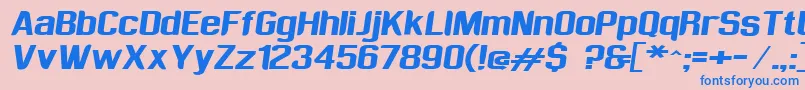 Sufrimeda Font – Blue Fonts on Pink Background