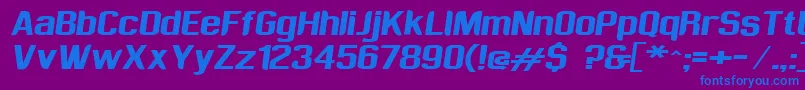 Шрифт Sufrimeda – синие шрифты на фиолетовом фоне