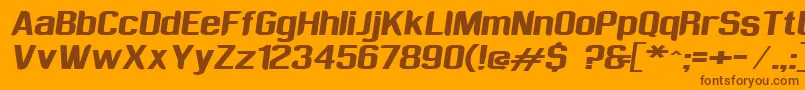 Sufrimeda Font – Brown Fonts on Orange Background