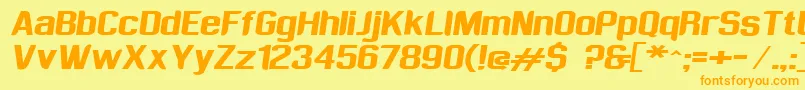Sufrimeda Font – Orange Fonts on Yellow Background