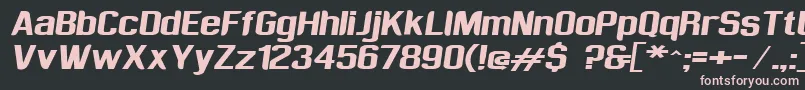 Шрифт Sufrimeda – розовые шрифты на чёрном фоне