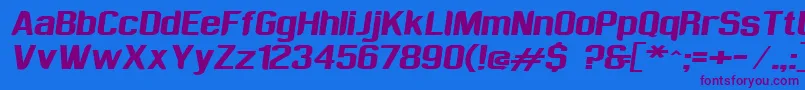 Шрифт Sufrimeda – фиолетовые шрифты на синем фоне