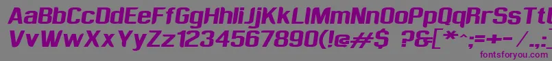 Шрифт Sufrimeda – фиолетовые шрифты на сером фоне