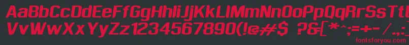 Sufrimeda Font – Red Fonts on Black Background