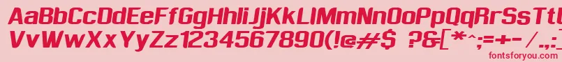 Sufrimeda Font – Red Fonts on Pink Background