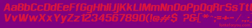 Шрифт Sufrimeda – красные шрифты на фиолетовом фоне