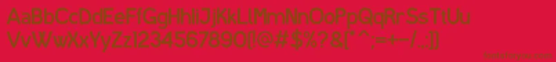 IShotTheSerifV1 Font – Brown Fonts on Red Background
