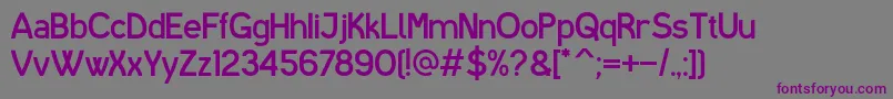 IShotTheSerifV1 Font – Purple Fonts on Gray Background