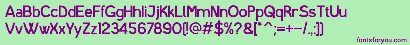 IShotTheSerifV1 Font – Purple Fonts on Green Background