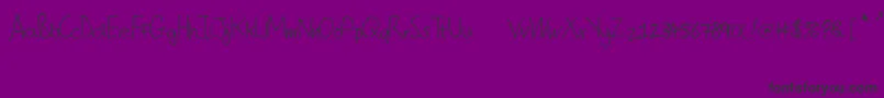 ChristophersScribble Font – Black Fonts on Purple Background