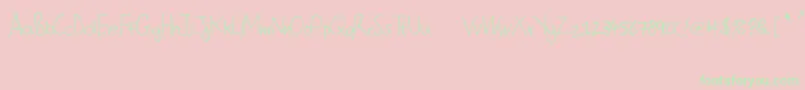 More about ChristophersScribble Font ChristophersScribble Font – Green Fonts on Pink Background