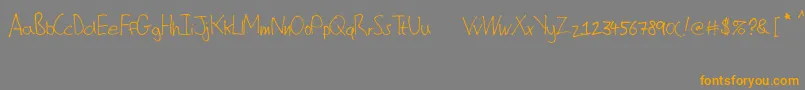 fuente ChristophersScribble – Fuentes Naranjas Sobre Fondo Gris