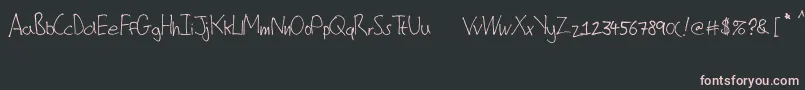 ChristophersScribble Font – Pink Fonts on Black Background