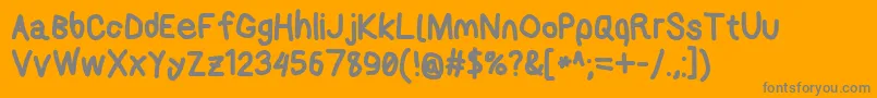 Applestormxbd Font – Gray Fonts on Orange Background