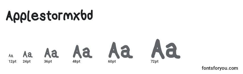Applestormxbd Font Sizes