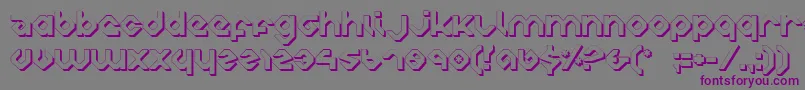 Charliess Font – Purple Fonts on Gray Background